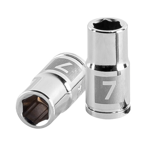 Dado de 7 mm, 6 puntas, cuadro 1/4', Truper | D-1407-M | 13169