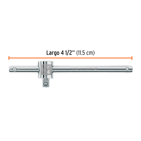 Barra corrediza para dados cuadro 1/4', Truper | C-4785 | 13217