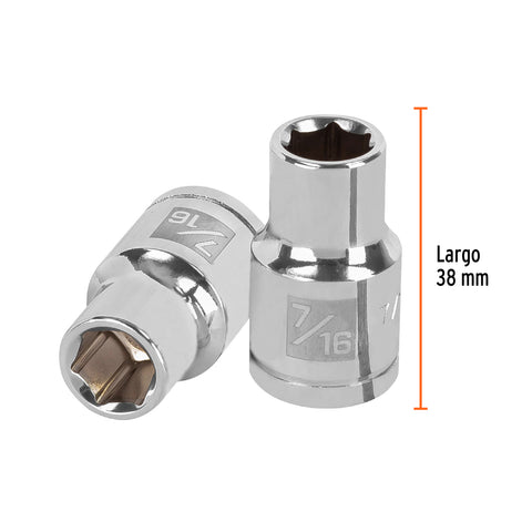 Dado de 7/16', 6 puntas, cuadro 1/2', Truper | D-1214-H | 13231