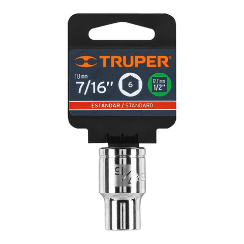 Dado de 7/16', 6 puntas, cuadro 1/2', Truper | D-1214-H | 13231