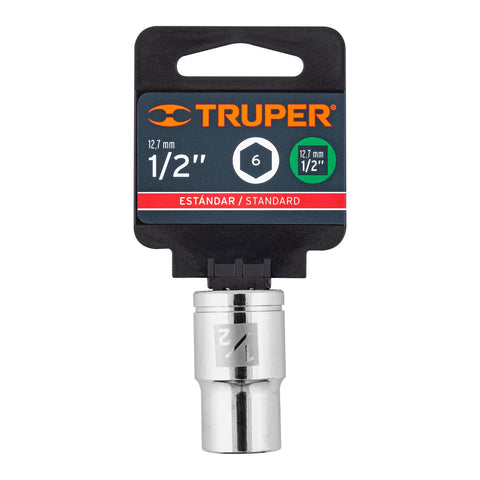 Dado de 1/2', 6 puntas, cuadro 1/2', Truper | D-1216-H | 13232