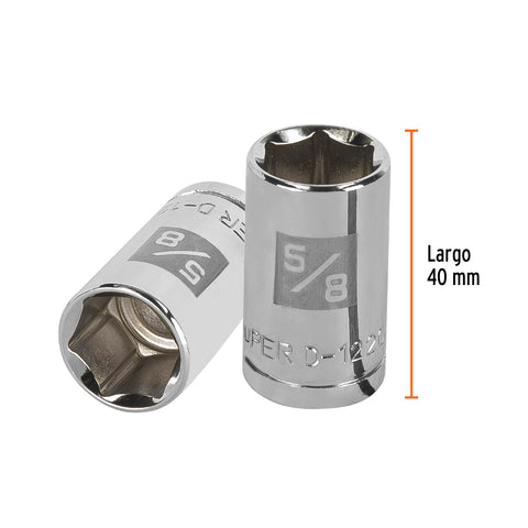 Dado de 5/8', 6 puntas, cuadro 1/2', Truper | D-1220-H | 13234
