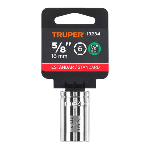 Dado de 5/8', 6 puntas, cuadro 1/2', Truper | D-1220-H | 13234