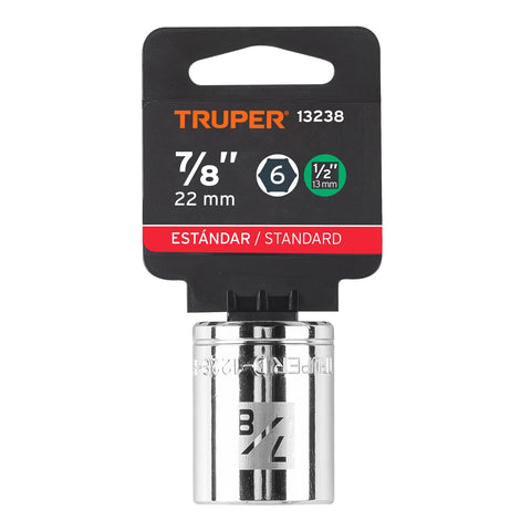 Dado de 7/8', 6 puntas, cuadro 1/2', Truper | D-1228-H | 13238