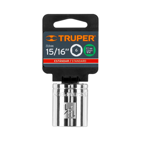 Dado de 15/16', 6 puntas, cuadro 1/2', Truper | D-1230-H | 13239