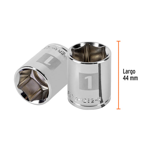 Dado de 1', 6 puntas, cuadro 1/2', Truper | D-1232-H | 13240