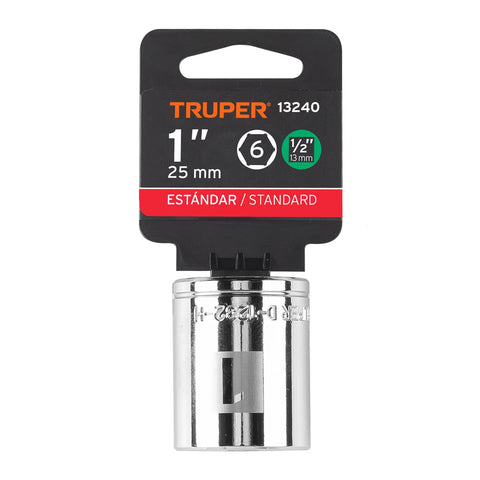 Dado de 1', 6 puntas, cuadro 1/2', Truper | D-1232-H | 13240