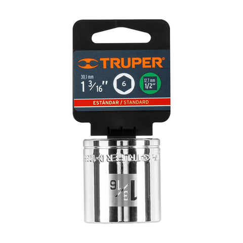 Dado de 1-3/16', 6 puntas, cuadro 1/2', Truper | D-1238-H | 13243