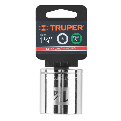 Dado de 1-1/4', 6 puntas, cuadro 1/2', Truper | D-1240-H | 13244
