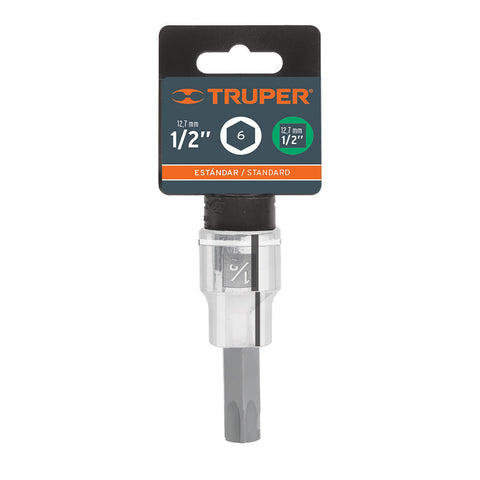 Dado punta hexagonal de 1/2', cuadro 1/2', Truper | D-1241-1/2 | 13255