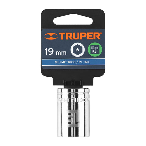 Dado de 19 mm, 6 puntas, cuadro 1/2', Truper | D-1219-M | 13269