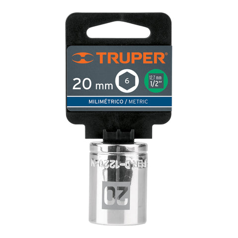 Dado de 20 mm, 6 puntas, cuadro 1/2', Truper | D-1220-M | 13270