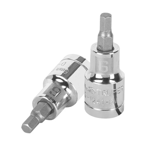 Dado punta hexagonal de 6 mm, cuadro 1/2', Truper | D-1241-6M | 13281