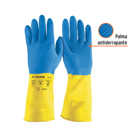 Guantes de látex reforzados para limpieza, CH, TRUPER | GU-331 | 13297