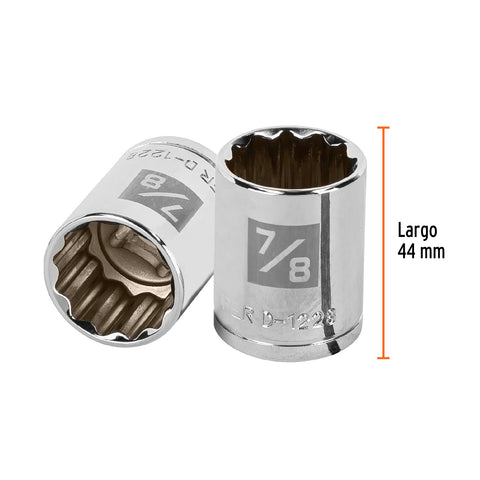 Dado de 7/8', 12 puntas, cuadro 1/2', Truper | D-1228 | 13308
