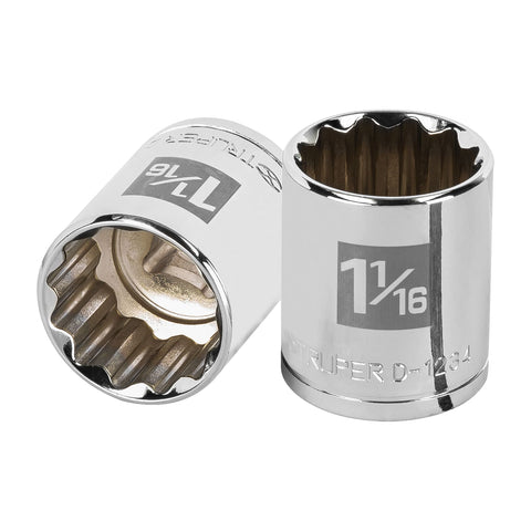 Dado de 1-1/16', 12 puntas, cuadro 1/2', Truper | D-1234 | 13311