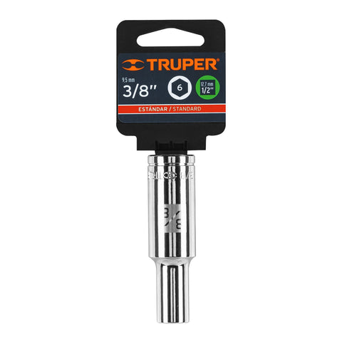 Dado largo de 3/8', 6 puntas, cuadro 1/2', Truper | D-1212-HL | 13323