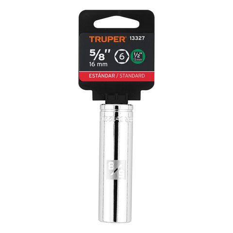 Dado largo de 5/8', 6 puntas, cuadro 1/2', Truper | D-1220-HL | 13327