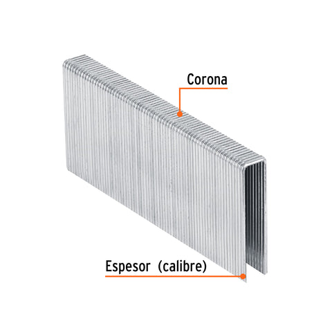 Caja con 1000 grapas corona 7/16' cal. 16, 45mm p/ENNE-160 | GRANEU-7/16-45 | 13348