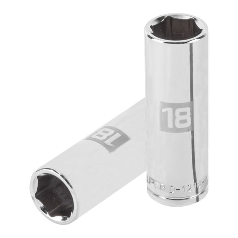 Dado largo de 18 mm, 6 puntas, cuadro 1/2', Truper | D-1218-ML | 13358