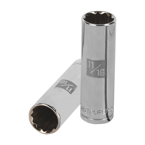 Dado largo de 11/16', 12 puntas, cuadro 1/2', Truper | D-1222-EL | 13363