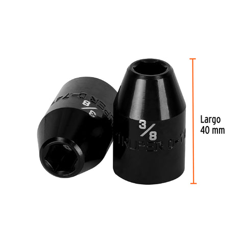 Dado de impacto de 3/8', 6 puntas, cuadro 1/2', Truper | D-7412-H | 13375