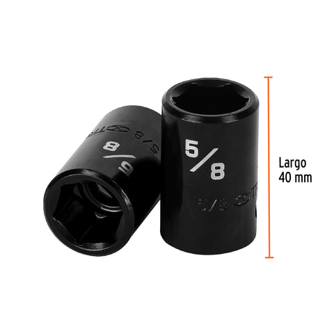 Dado de impacto de 5/8', 6 puntas cuadro 1/2', Truper | D-7420-H | 13379