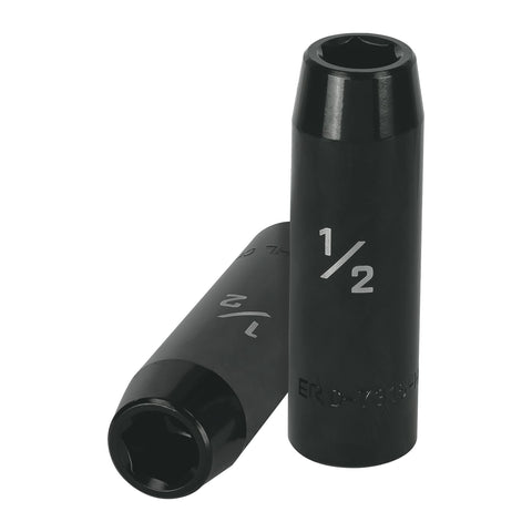 Dado largo impacto de 1/2', 6 puntas, cuadro 1/2', Truper | D-7316-HL | 13388