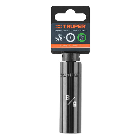 Dado largo impacto de 5/8', 6 puntas, cuadro 1/2', Truper | D-7320-HL | 13390