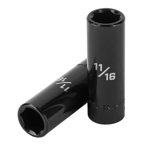 Dado largo impacto de 11/16', 6 puntas, cuadro 1/2', Truper | D-7322-HL | 13391