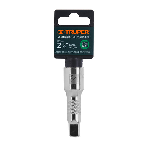 Extensión cuadro 1/2' para matraca, largo 2-1/2', Truper | E-5460 | 13414