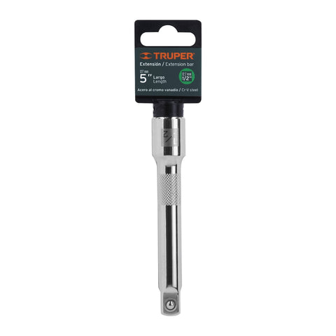 Extensión cuadro 1/2' para matraca, largo 5', Truper | E-5461 | 13416