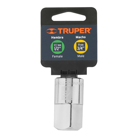 Adaptador para matraca de cuadro 1/2' a cuadro 3/4', Truper | A-5653 | 13426