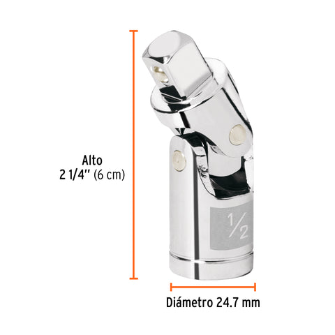 Nudo universal para dados con cuadro de 1/2', Truper | N-5470 | 13428