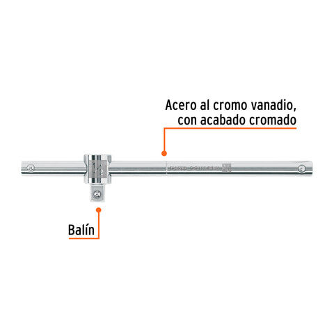 Barra corrediza para dados cuadro 1/2', Truper | C-5285 | 13432