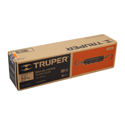 Báscula capacidad 50 kg romana de resorte, Truper | BAS-50R | 13519