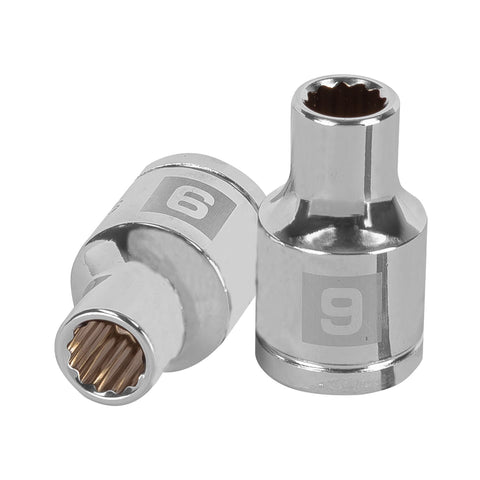 Dado de 9 mm, 12 puntas, cuadro 1/2', Truper | D-1209-EM | 13523