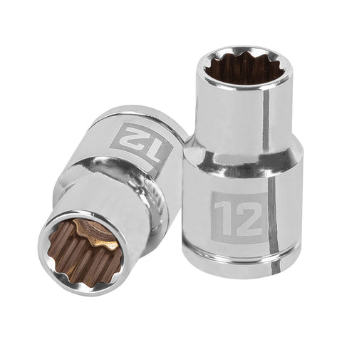 Dado de 12 mm, 12 puntas, cuadro 1/2', Truper | D-1212-EM | 13526