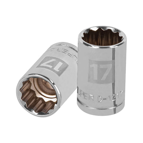 Dado de 17 mm, 12 puntas, cuadro 1/2', Truper | D-1217-EM | 13531