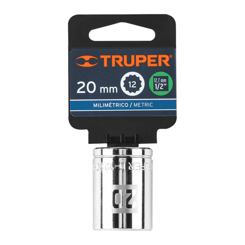 Dado de 20 mm, 12 puntas, cuadro 1/2', Truper | D-1220-EM | 13534