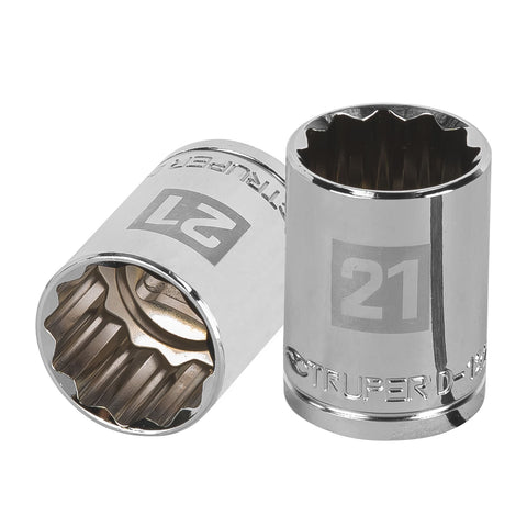 Dado de 21 mm, 12 puntas, cuadro 1/2', Truper | D-1221-EM | 13535