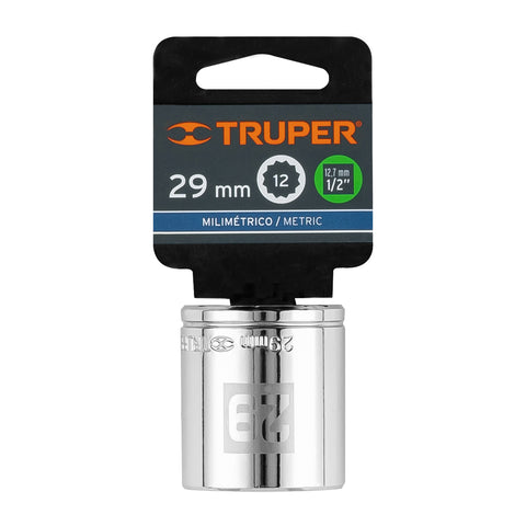Dado de 29 mm, 12 puntas, cuadro 1/2', Truper | D-1229-EM | 13543