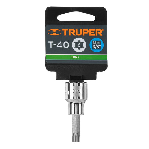 Dado punta torx T-40, cuadro 3/8', Truper | D-523940-W | 13574