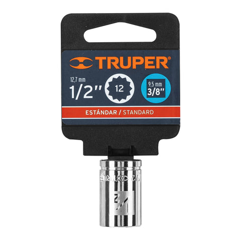 Dado de 1/2', 12 puntas, cuadro 3/8', Truper | D-3816 | 13584