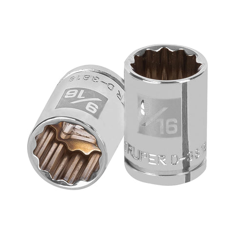 Dado de 9/16', 12 puntas, cuadro 3/8', Truper | D-3818 | 13585