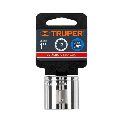 Dado de 1', 12 puntas, cuadro 3/8', Truper | D-3832 | 13592