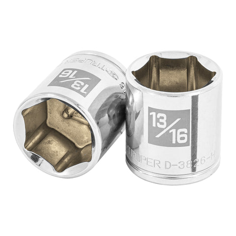 Dado de 13/16', 6 puntas, cuadro 3/8', Truper | D-3826-H | 13614