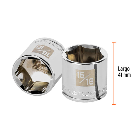 Dado de 15/16', 6 puntas, cuadro 3/8', Truper | D-3830-H | 13616