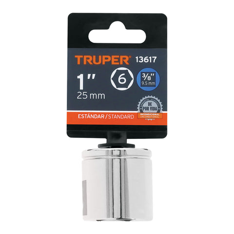 Dado de 1', 6 puntas, cuadro 3/8', Truper | D-3832-H | 13617
