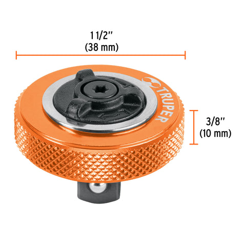 Matraca cuadro 3/8' tipo perilla, Truper | M-3849-P | 13652
